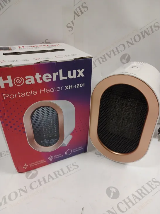 BOXED HEATERLUX XH-1201 PORTABLE HEATER 