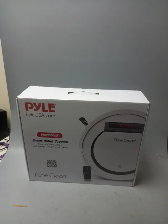 BOXED PYLE PURE CLEAN SMART ROBOT VACUUM 