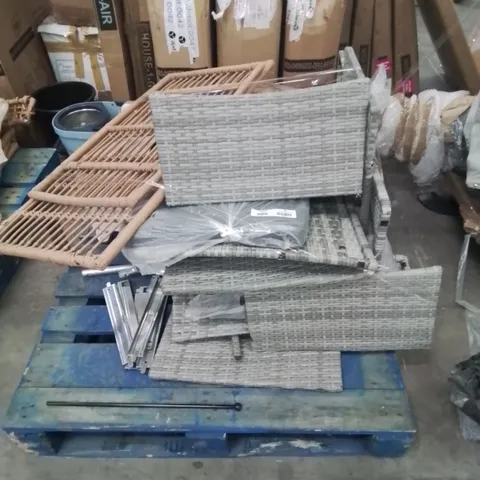 PALLET CONTAINING VARIOUS FURNITURE PARTS AND ACCESSORIES ETC.