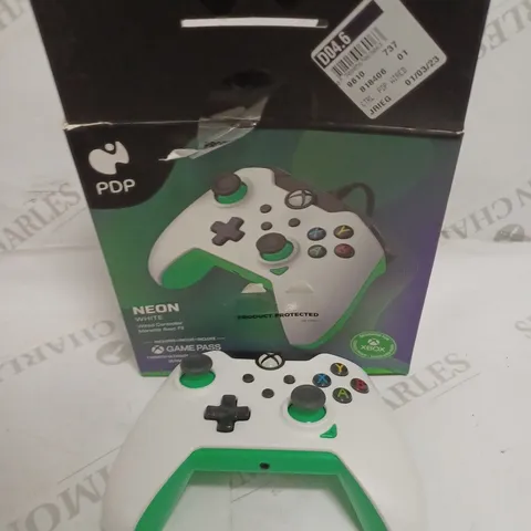 PDP NEON WHITE XBOX WIRED CONTROLLER