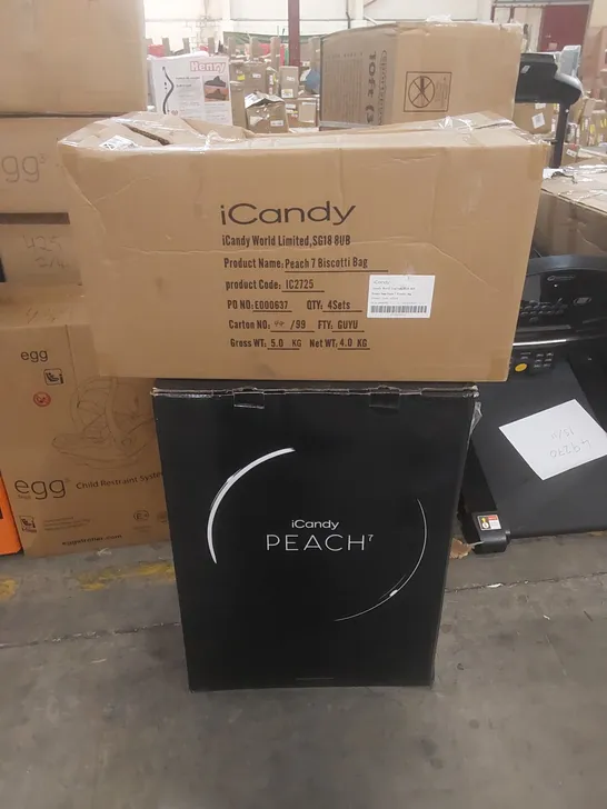 BOXED ICANDY PEACH 7 BISCOTTI ON BLONDE BABY STROLLER & ACCESSORY PACK (2 BOXES)