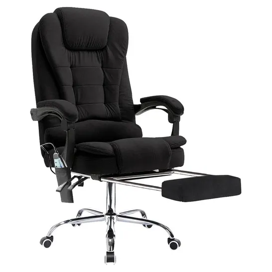 BOXED NEO BLACK OFFICE CHAIR WITH MASSAGE FUNCTION (1 BOX)