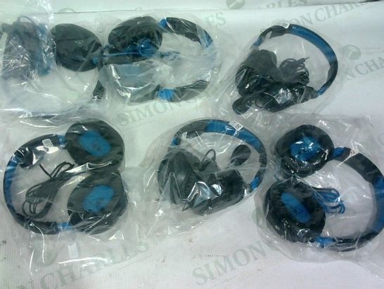 6 X ASSORTED PAIRS OF TURTLE BEACH PLAYSTATION HEADPHONES 