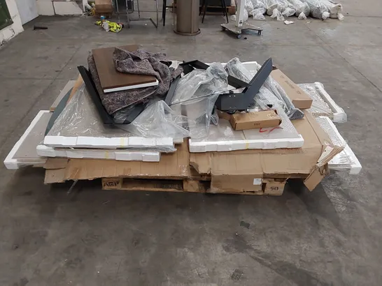 PALLET OF ASSORTED FURNITURE PARTS