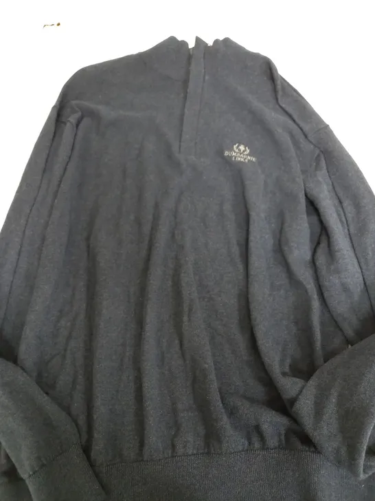 GLENMUIR 1891 CASHMERE NAVY QUARTER ZIP - XXL