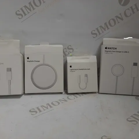 LOT OF APPROXIMATELY 15 APPLE CHARGERS & ACCESSORIES