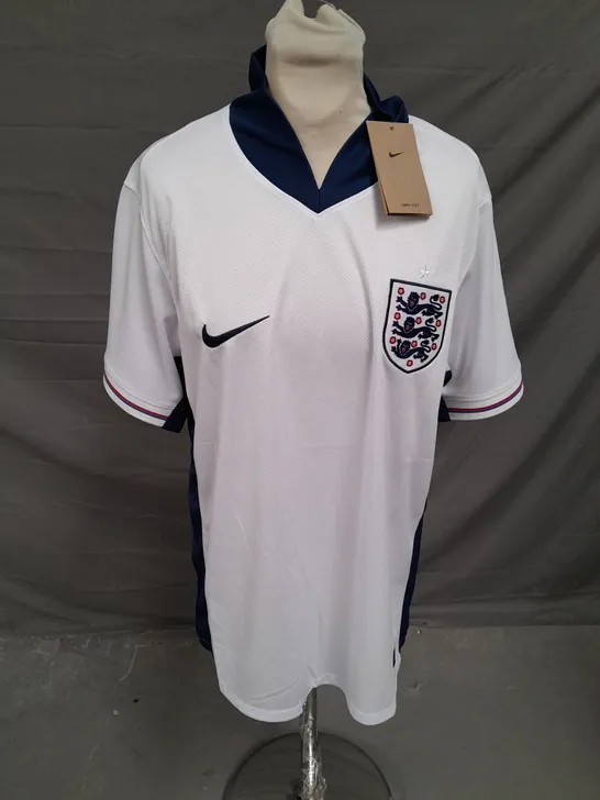 NIKE FOOTBALL ENGLAND JERSEY IN WHITE/BLUE SIZE L