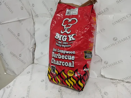 BIG K REAL LUMPWOOD BARBECUE CHARCOAL - 5kg