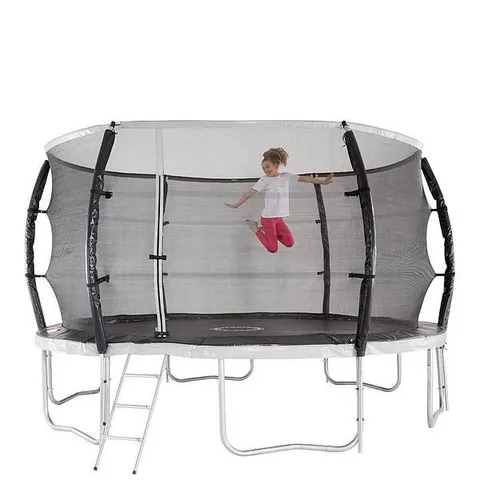 BOXED SPORTSPOWER 14' TITAN TRAMPOLINE, ENCLOSURE & LADDER (4 BOXES)