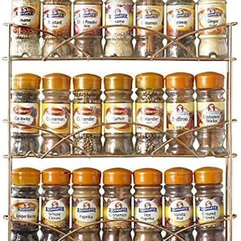 BOXED NEO COPPER FREE STANDING 3 TIER TABLE TOP SPICE RACK (1 BOX)