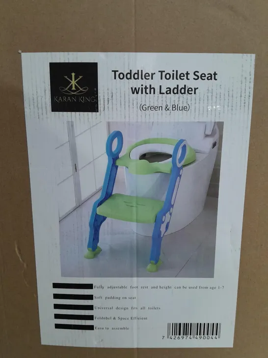 BOXED TODDLER TOILET SEAT WITH LADDER