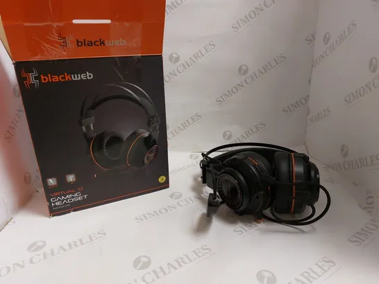 BLACKWEB VIRTUAL 7.1 GAMING HEADSET 