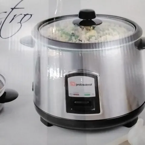 BOXED SQ PROFESSIONAL LUSTROMSTAINLESS STEEL RICE COOKER