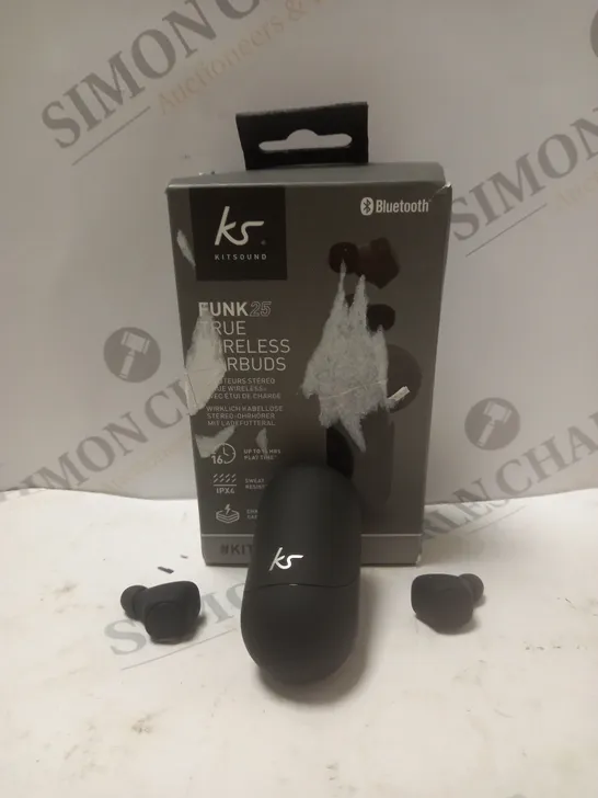 BOX OF 5 BOXED KITSOUND FUNK 25 TRUE WIRELESS EARPHONES