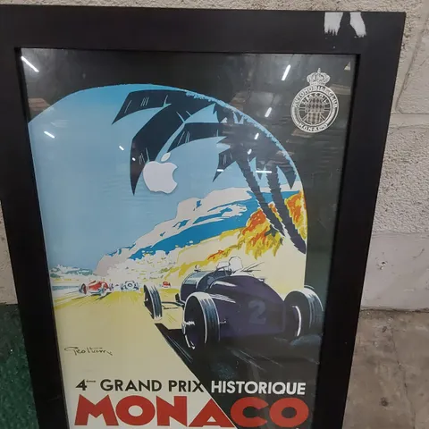 FRAMED PRINT HISTORIQUE GRAND PRIX MONACO 2004