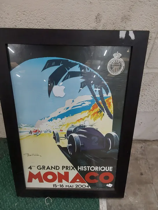 FRAMED PRINT HISTORIQUE GRAND PRIX MONACO 2004