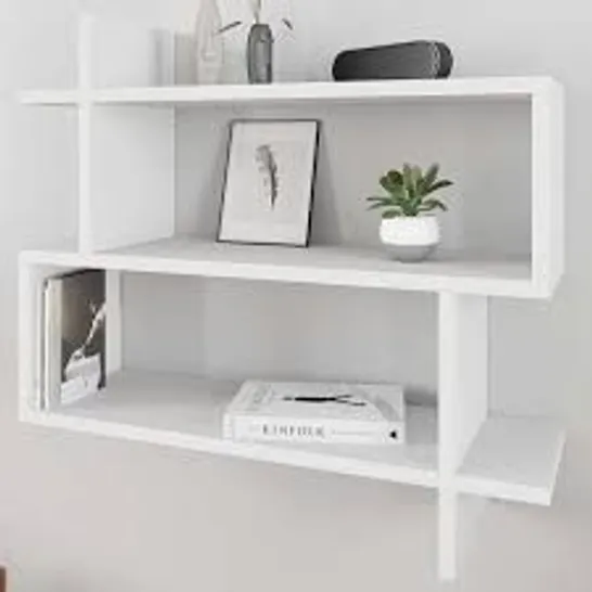 BOXED PARALEL BOOKCASE IN WHITE