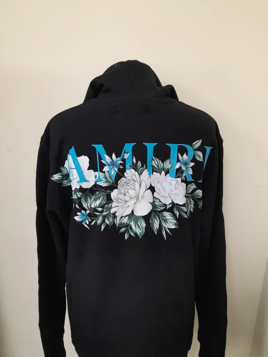 AMIRI GRAPHIC HOODIE IN BLACK SIZE S