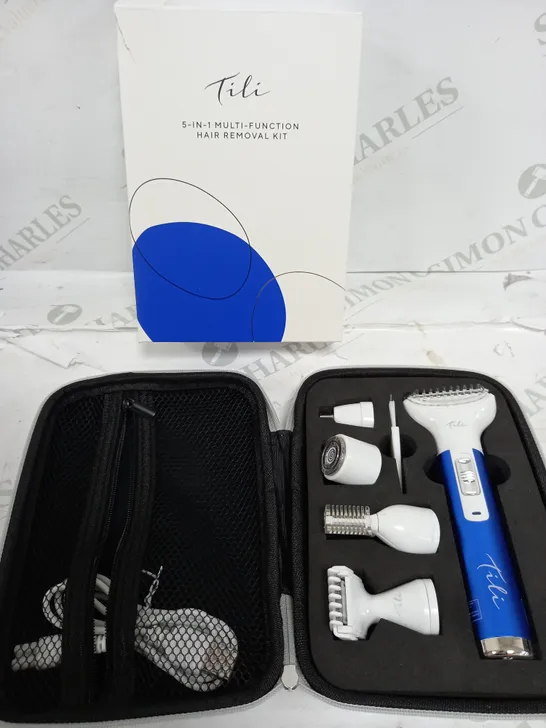 BOXED TILI 5-IN-1 MULTI-FUNCTION HAIR REMOVAL KIT - NAVY