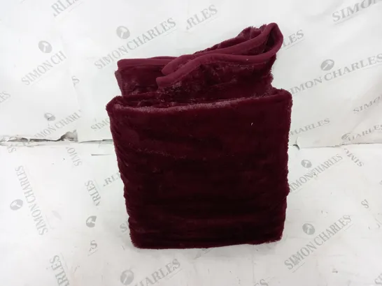 COZEE HOME HEATED THROW IN PLUM 