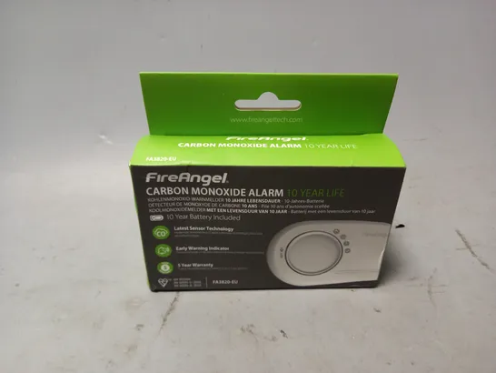 BOXED FIREANGEL CARBON MONOXIDE ALARM