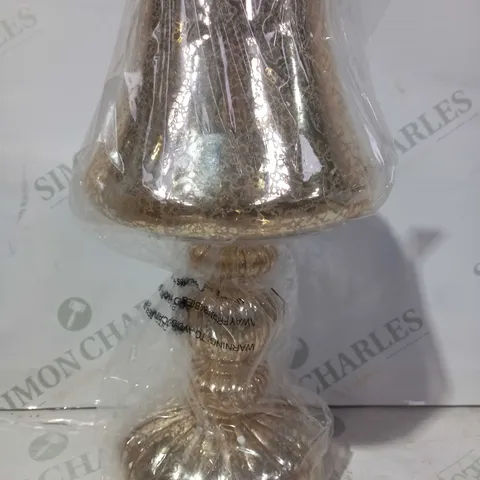 HOME REFLECTIONS PRE-LIT LED MERCURY GLASS LAMP GOLD