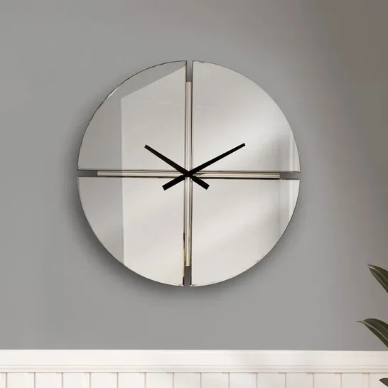 BOXED JHANI MIRROR WALL CLOCK.