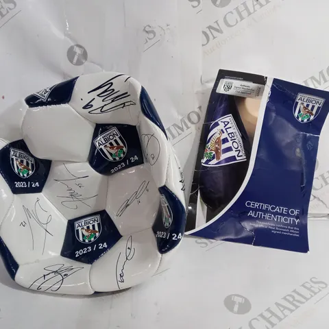 WEST BROM ALBION SIGNED FOOTBALL 