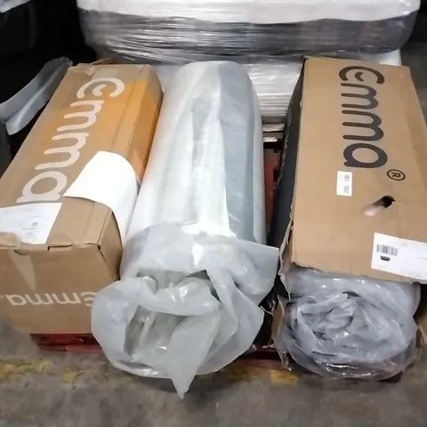 PALLET OF 3 BAGGED AND ROLLED MATTRESSES