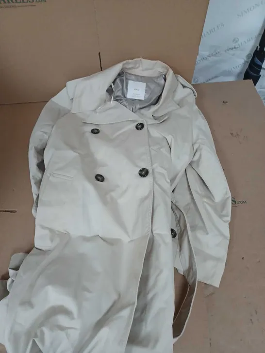 MNG BUTTON UP TRENCH COAT IN KHAKI - XL