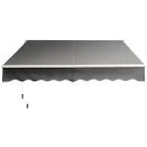 BOXED COSTWAY 2.5 X 2/2.95M PATIO FOLDING ARM AWNING, RETRACTABLE SUNSHADE SHELTER  