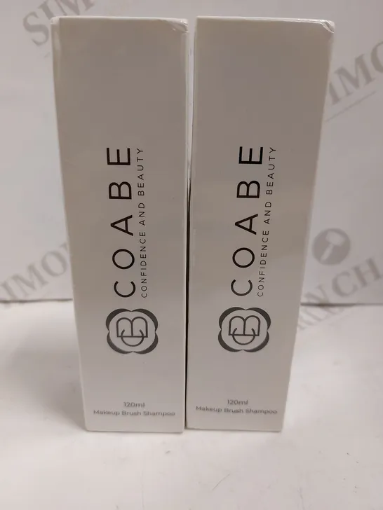 BOX OF 2 COABE MAKE UP BRUSH SHAMPOO