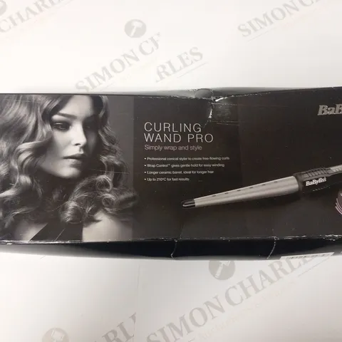 BOXED BABYLISS CURLING WAND PRO 2285CU