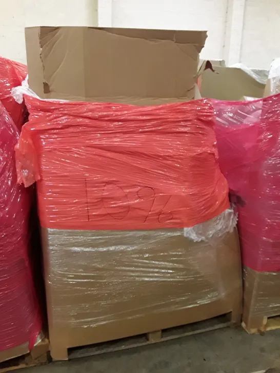 PALLET OF ASSORTED PRODUCTS INCLUDING OFFICE CHAIR, FOAM ROLLER, HOT WATER DISPENSER, TOILET SEAT, MATTRESS TOPPER 