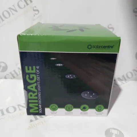 BOXED SEALED MIRAGE SOLAR DECKING LIGHTS SET OF 4