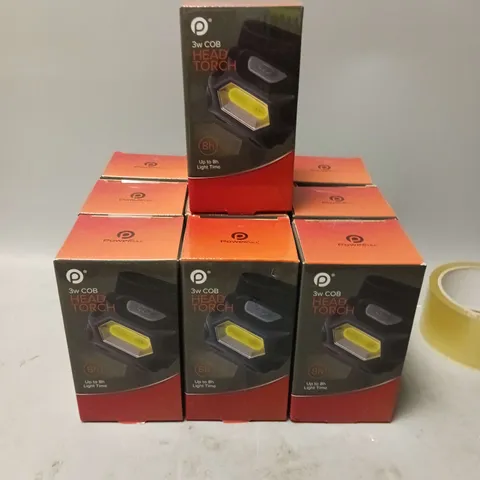 BOXED LOT OF 10 POWERFULL 3W COB HEAD TORCH