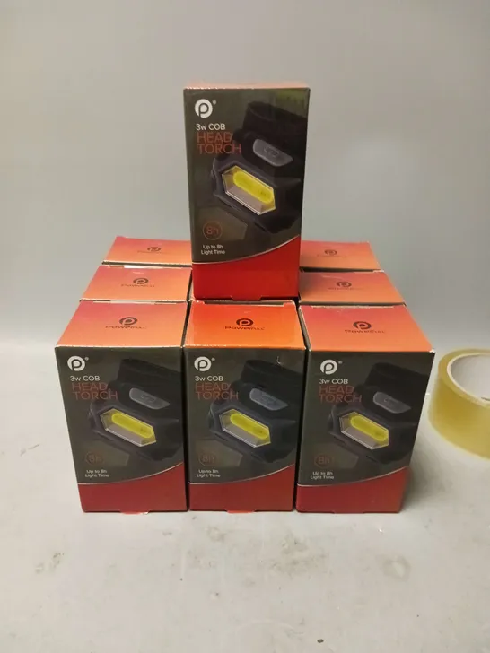 BOXED LOT OF 10 POWERFULL 3W COB HEAD TORCH