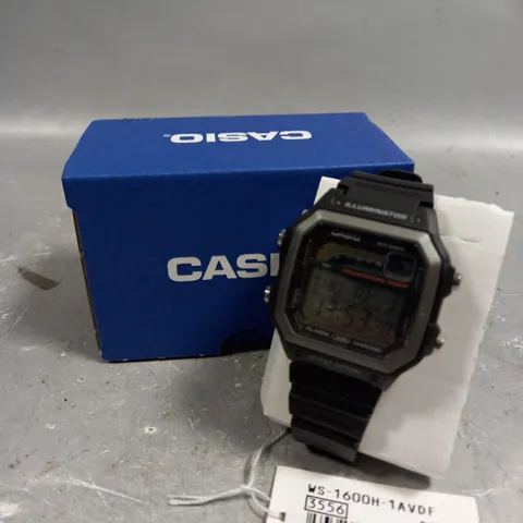 BOXED CASIO MENS DIGITAL RUBBER STRAP WATCH