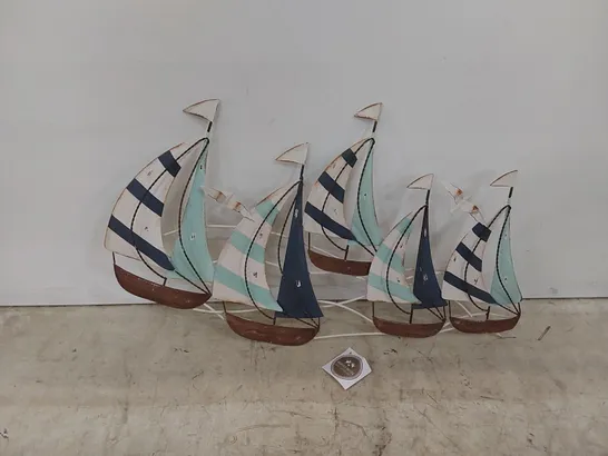 BOXED SAILING BOAT WALL DECOR (1 BOX)