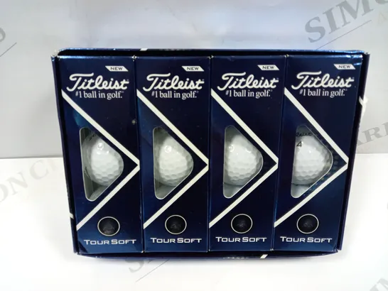 APPROX 12 TITLEIST TOUR SOFT GOLF BALLS