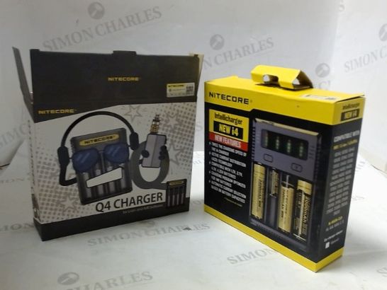 BOX OF APPROXIMATLEY 10 ASSORTED NITECORE BATTERY CHARGERS