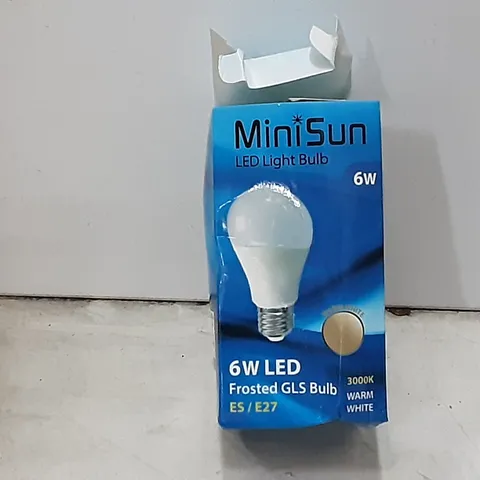 BOXED MINISUN LED FROSTED GLS E27 10W LIGHT BULB X 1