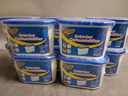 LOT OF 10 500ML INTERIOR DEHUMIDIFIER 