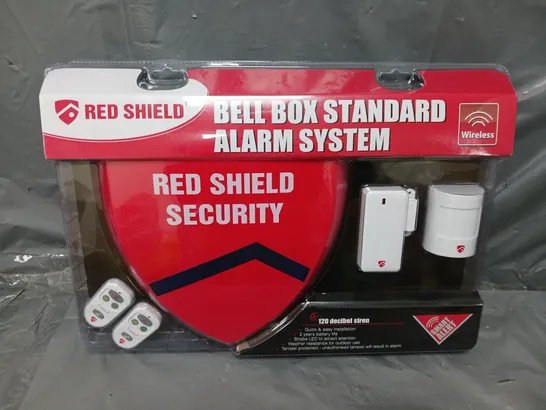 BOXED RED SHIELD BELL BOX STANDARD ALARM SYSTEM