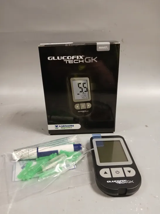 BOXED A.MENARINI GLUCOFIX TECH GK METER SET 