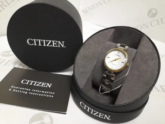 CITIZEN ECO-DRIVE LADIES BRACELET WATCH RRP £219