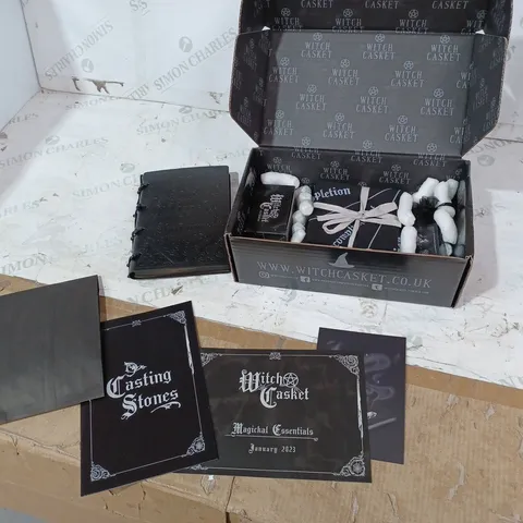 BOXED WITCH CASKET SET 