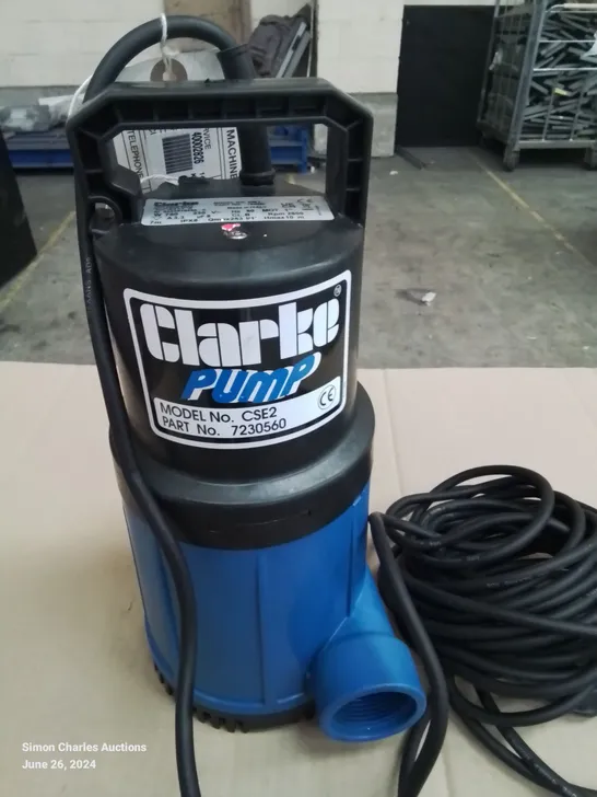 UNBOXED CLARKE PUMP CSE2 RRP £104.99