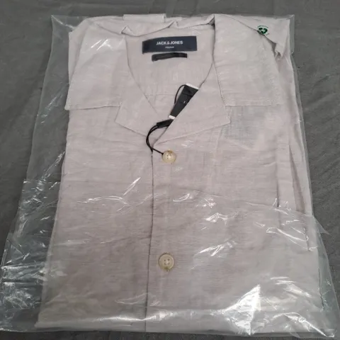 SEALED JACK & JONES LINEN RESORT SHIRT - MEDIUM