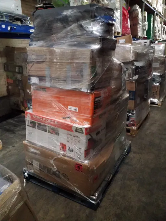 PALLET OF APPROXIMATELY 9 UNPROCESSED RAW RETURN HOUSEHOLD AND ELECTRICAL GOODS TO INCLUDE;